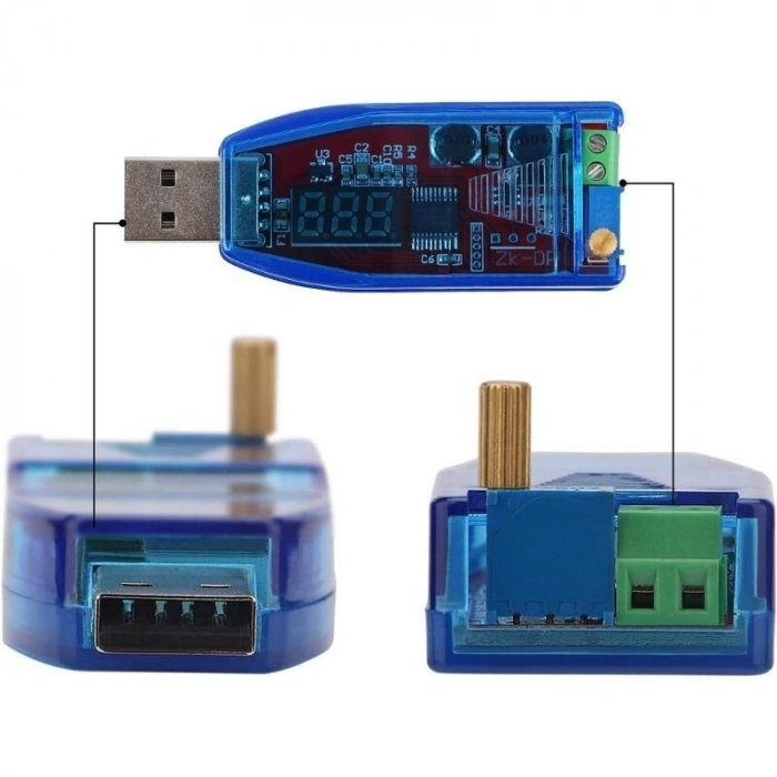 USB 5V / 1V-24V DC-DC USB Voltaj Yükseltici ve Düşürücü Regülatör Modülü
