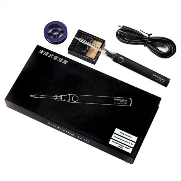 USB 5V 8W USB Siyah Kalem Havya Seti - Sıcaklık Ayarlı Mod Seçimli