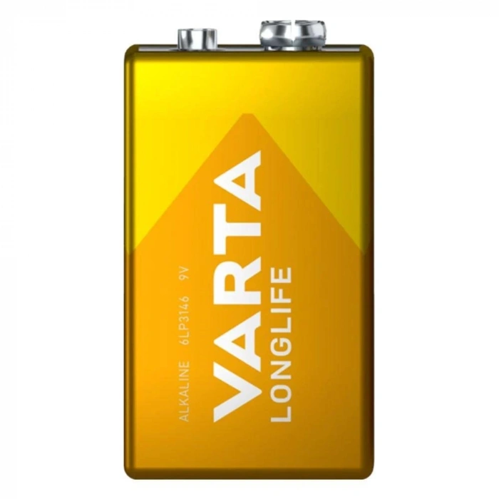 Varta Longlife Power Alkalin 9 Volt Pil Tekli