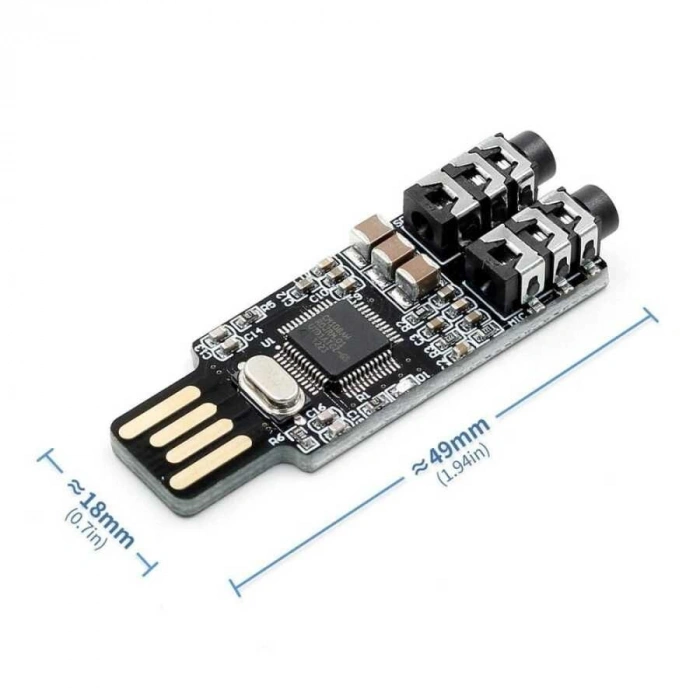 VHM-303 USB Hoparlör Mikrofon Ses Giriş Kartı