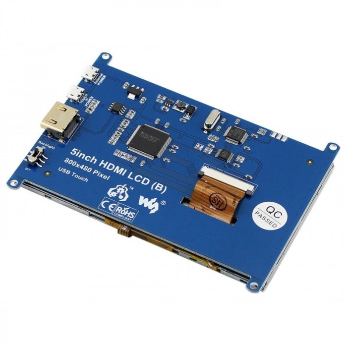 WaveShare 5 Inch 800x480 Rezistif Dokunmatik HDMI Ekran