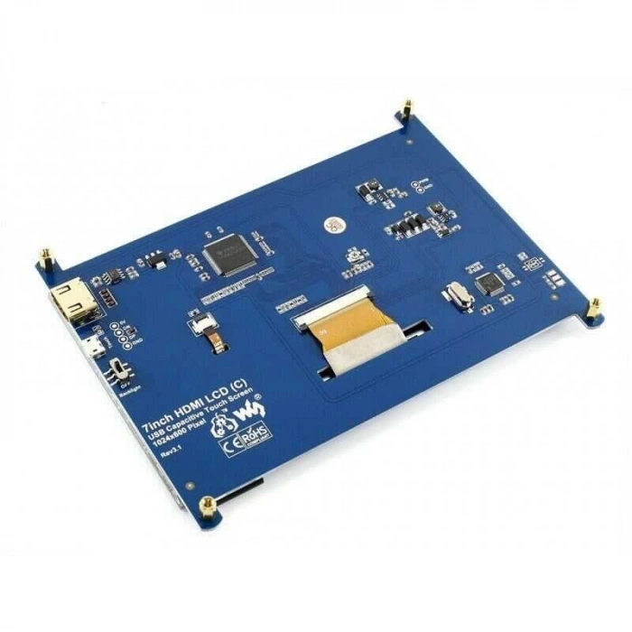 WaveShare 7 Inch (C) 1024x600 Dokunmatik HDMI Ekran