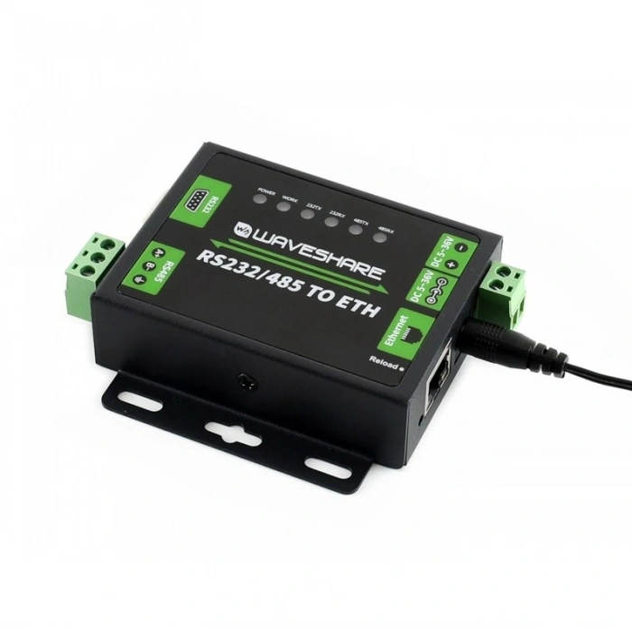 Waveshare  Endüstriyel RS232/RS485 - Ethernet Dönüştürücü