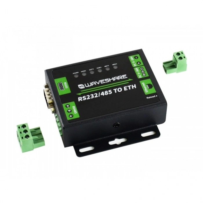 Waveshare  Endüstriyel RS232/RS485 - Ethernet Dönüştürücü
