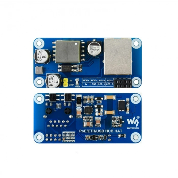 Waveshare Pi Zero Uyumlu PoE Ethernet/USB Hub HAT