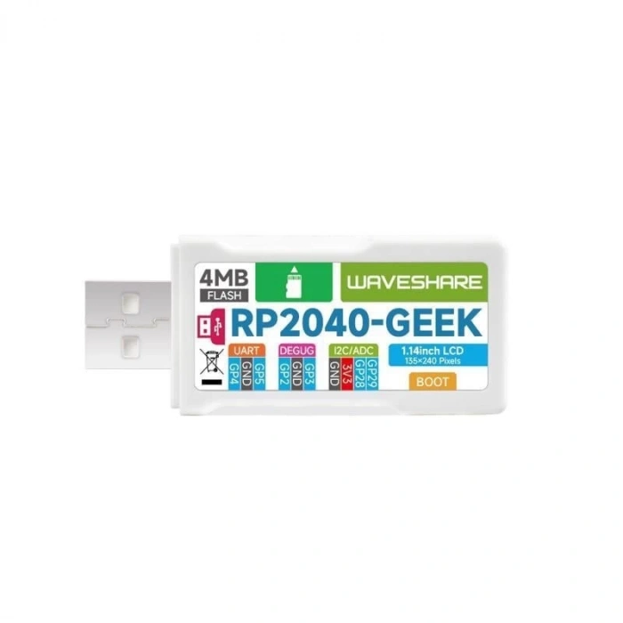 Waveshare RP2040-GEEK Geliştirme Kartı