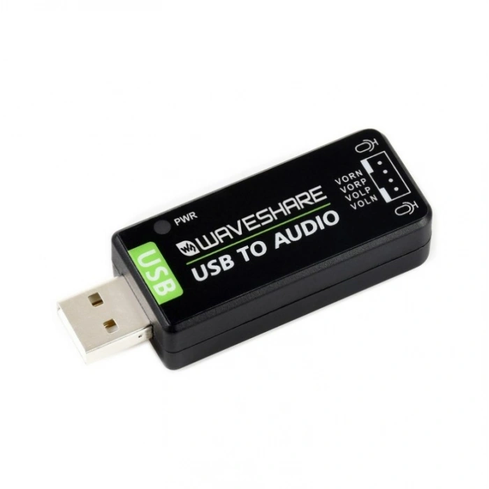 Waveshare USB Ses Kartı - Raspberry ve Jetson Uyumlu USB to Audio