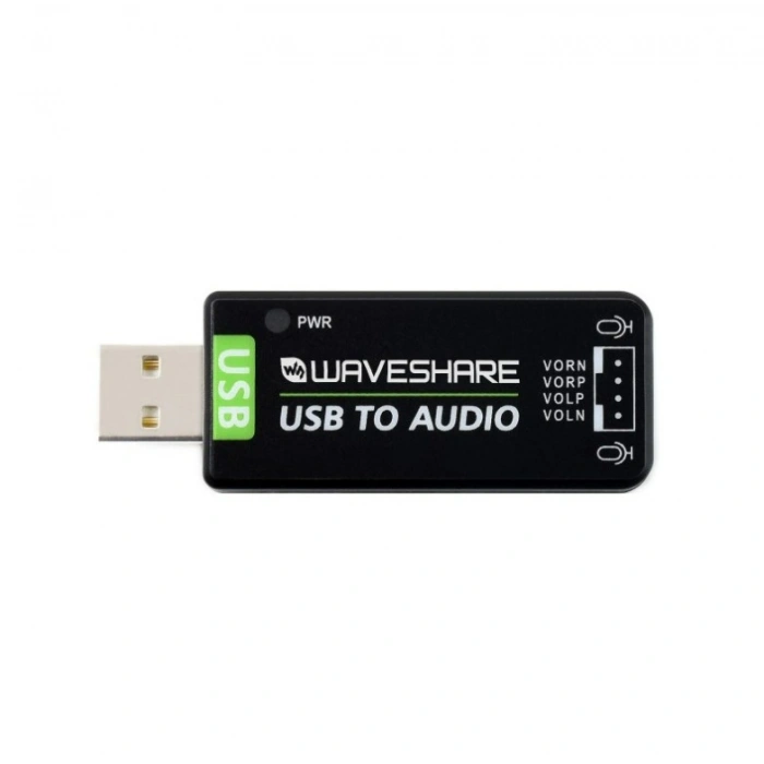Waveshare USB Ses Kartı - Raspberry ve Jetson Uyumlu USB to Audio