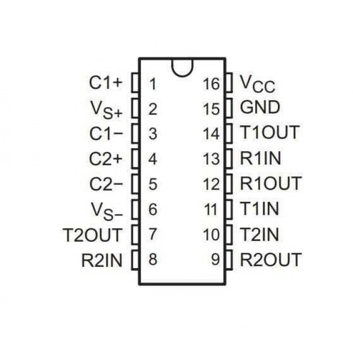 XL232Z SOIC-16 SMD Entegre MAX232 Muadili