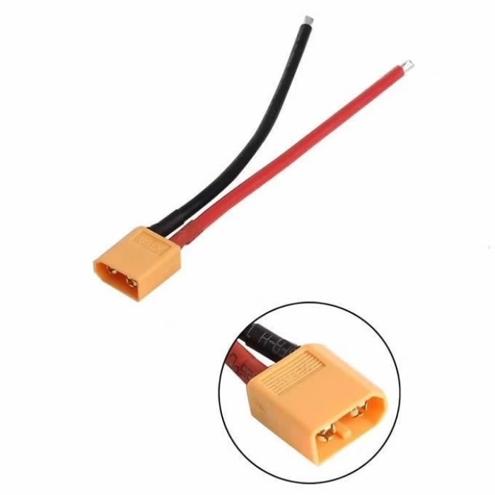 XT60 Erkek Lipo Pil Şarj Kablosu 10 cm