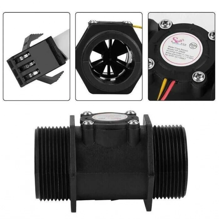 YF-DN40 Su Akış Sensörü Debimetre G11/2 5-150L/Dk 3.5-24VDC