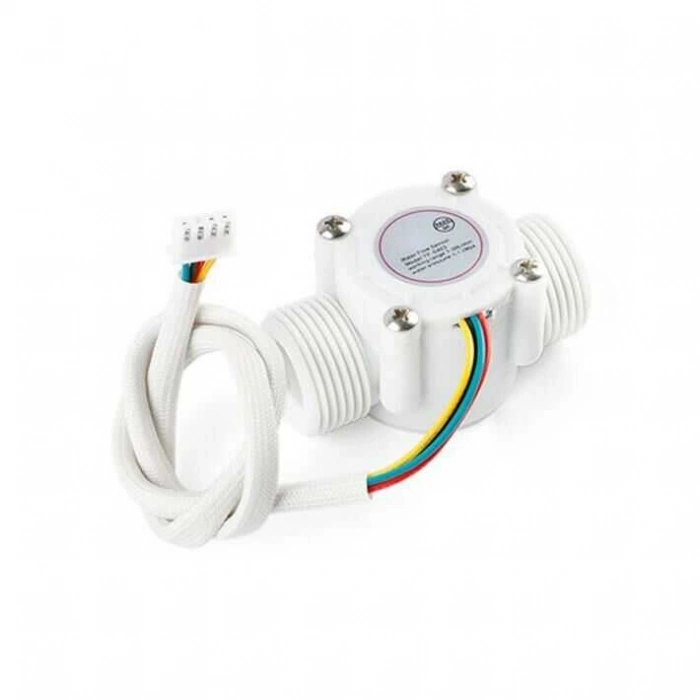 YF-S403 5-18V Sıcaklık Algılamalı Su Akış Sensörü Debimetre G3/4 1-30L/Dk