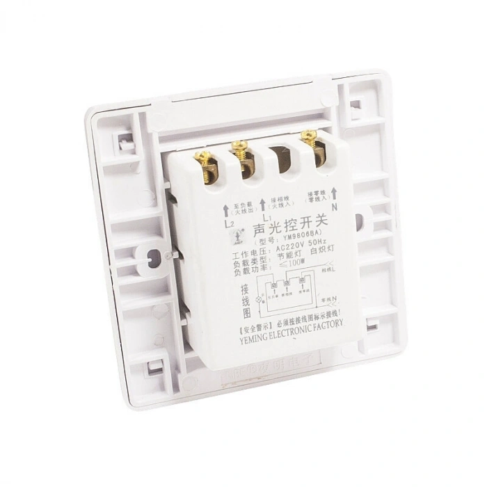 YM-9806BA Akıllı Ses Kontrollü Işık Sensörlü Switch