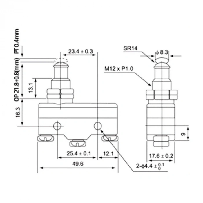 Z-15GQ-B Micro Switch 3-Pin