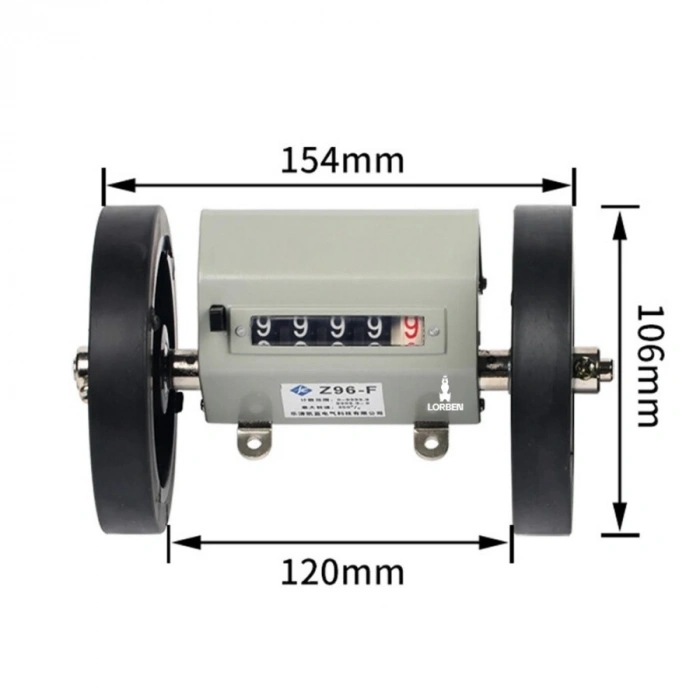 Z96-F 5-Digit Wheeled Mechanical Length Counter