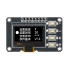 0.96 128x64 SSD1315 4-Butonlu OLED LCD Ekran - Beyaz