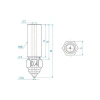 1.0mm Krom Zirkonyum Bakır Creality K1, K1 Max, CR-M4 Nozzle
