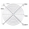 120x120mm Fan Koruma Teli