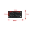 2li ON-OFF Mavi Nokta Işıklı Anahtar Switch Panel 12V-24V