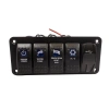 4lü ON-OFF Işıklı Anahtar Switch Panel 2x 5V 3.1A USB