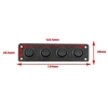 4lü ON-OFF Mavi Nokta Işıklı Anahtar Switch Panel 12V-24V