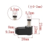 5.5x2.1mm 90 Derece Erkek DC Barrel Jak