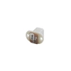 5.5x2.1mm Beyaz DC Jack Şasesi - Jak Girişi