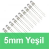 5mm Şeffaf Yeşil Diyot LED