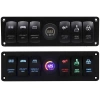 6lı ON-OFF Işıklı Anahtar Switch Panel 12V-24V Voltaj Göstergeli