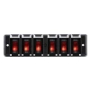 6lı ON-OFF Kırmızı Işıklı Anahtar Switch Panel 12V 16A