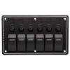 6lı ON-OFF Kırmızı Işıklı Anahtar Switch Panel - Aşırı Akım Korumalı