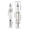 6.3mm Stereo Metal Jak - Erkek