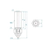 0.6mm Creality K1, K1 Max, CR-M4 Pirinç Nozzle