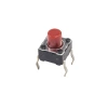6x6x7mm 4 Pinli Kırmızı Push Buton - Tact Switch