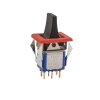 7244 ON-OFF-ON Yaylı 6-Pin Toggle Switch