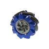 80mm Mavi Omni Mecanum Tekerlek - Sol