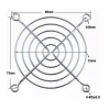 80x80mm Fan Koruma Teli