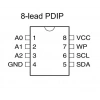 AT24C08A DIP-8 EEPROM Entegresi