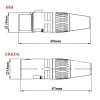 Canon / XLR 4 Pin Jack - Erkek
