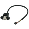 Çift USB 2.0 Dişi - 9-Pin Header Anakart Uzatma Kablosu - 50cm