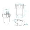 Creality QS serisi Uyumlu Isıtıcı Blok Silikon Kılıf - K1C, K1 MAX, Ender 3 V3