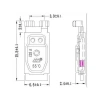 CS2A 250V 8A NC 140 °C Metal Termostat