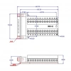 D-Sub DB25-G2 25-Pin Erkek Terminal Block Adaptörü