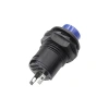 DS-428 12mm Anahtarlı Push Buton - Mavi