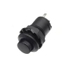 DS-428 12mm Anahtarlı Push Buton - Siyah