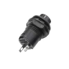 DS-428 12mm Anahtarlı Push Buton - Siyah