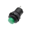 DS-428 12mm Anahtarlı Push Buton - Yeşil