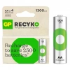 GP RECYKO 1300 MAH NI-MH R6 4lü AA Şarj Edilebilir