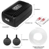 HQ-602 3W 2x2.5L/min Akvaryum Hava Pompası