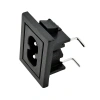 IEC320 C8 2-Pin Erkek Power Soketi 90 Derece